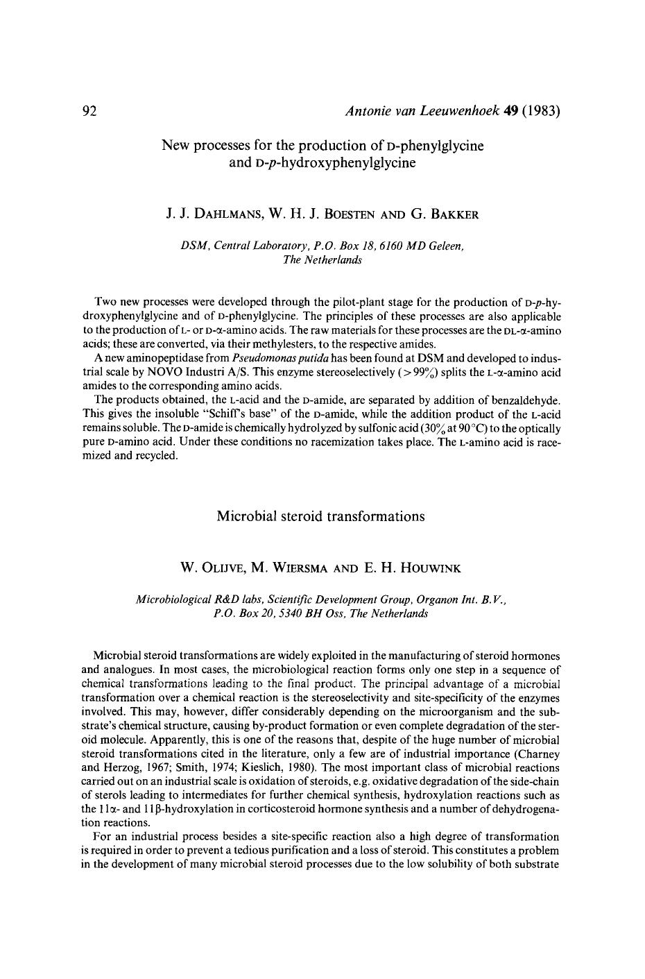 Microbial steroid transformations by Unknown
