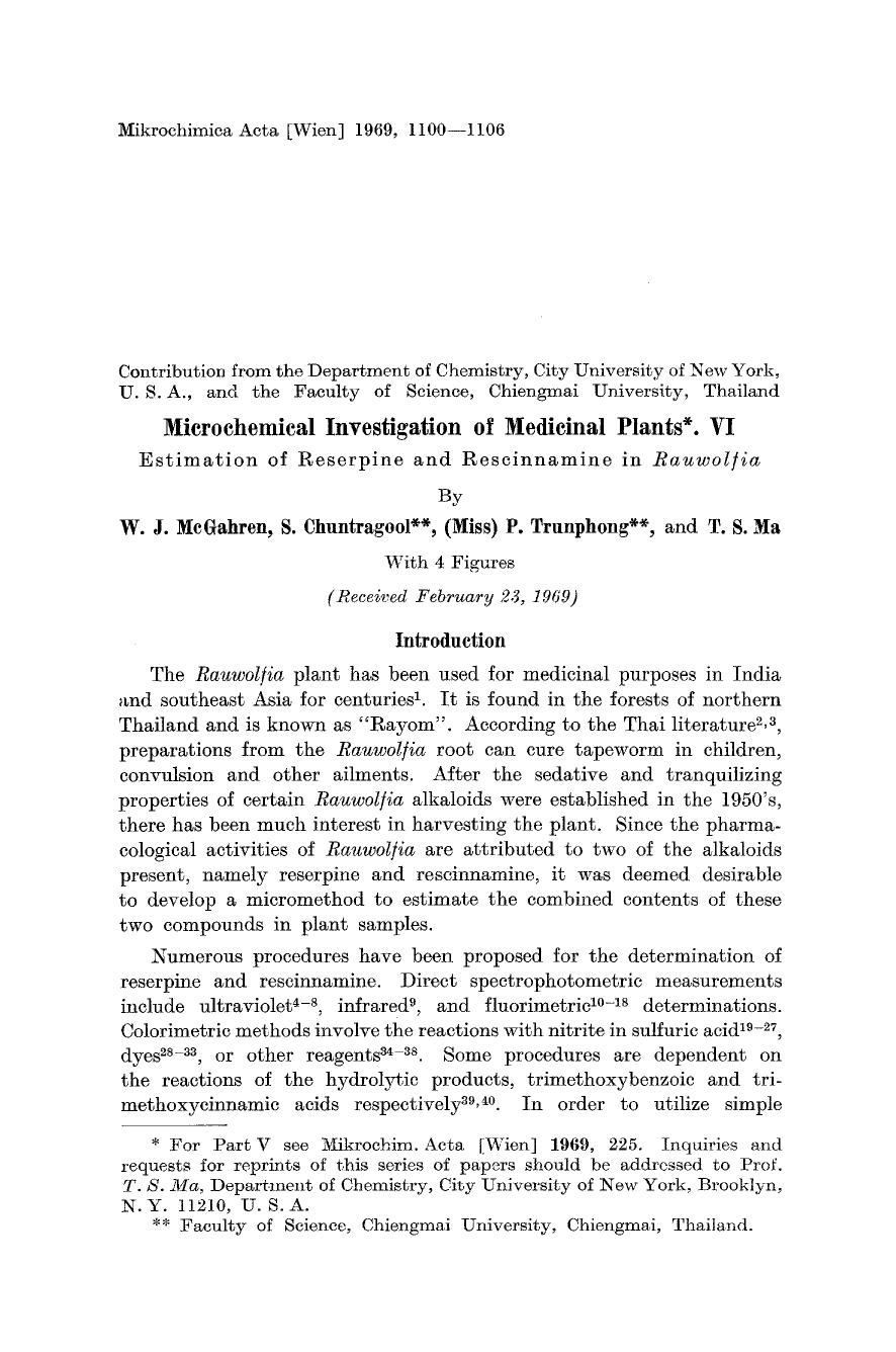 Microchemical investigation of medicinal plants. VI by Unknown