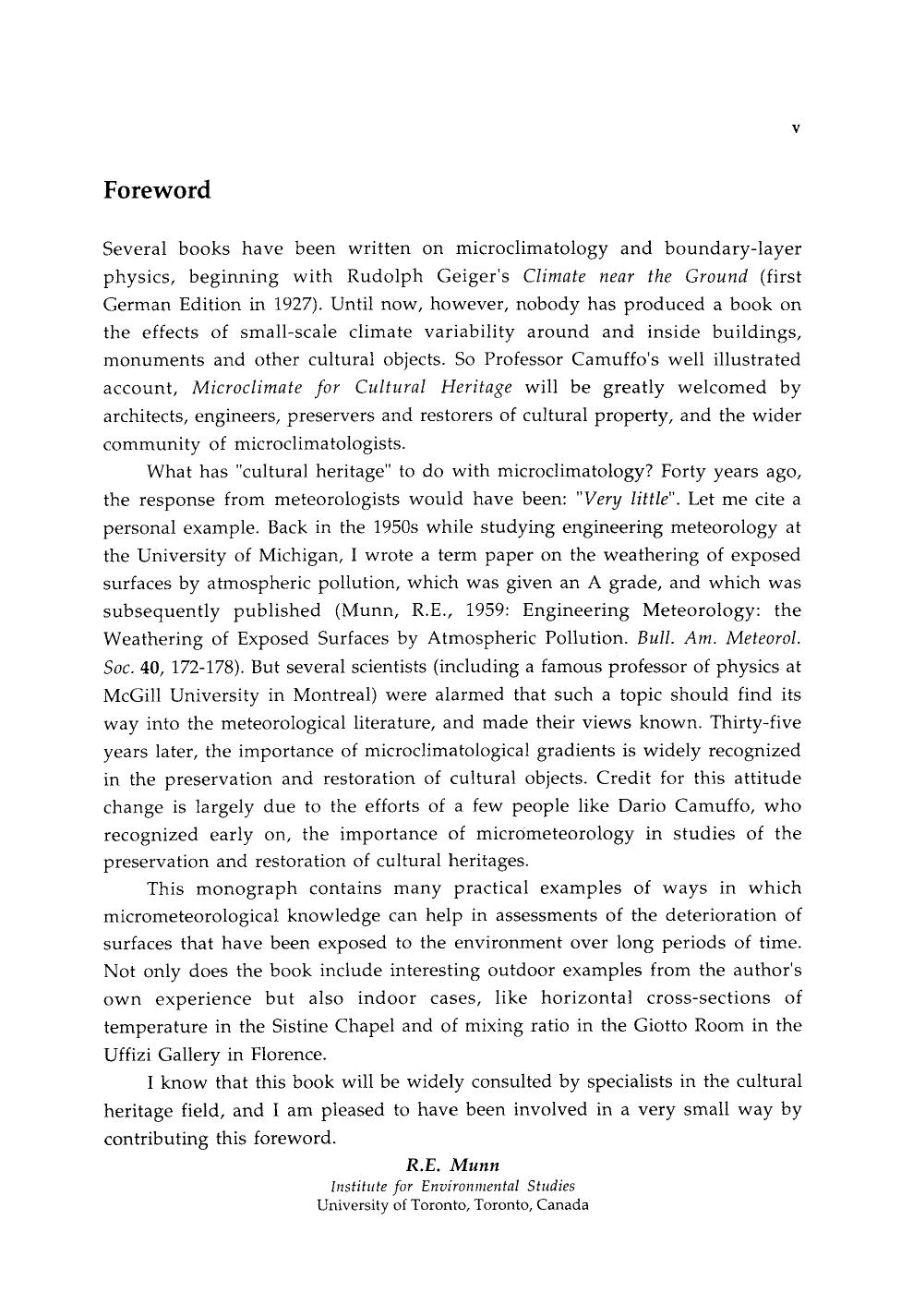 Microclimate for cultural heritage by Dario Camuffo