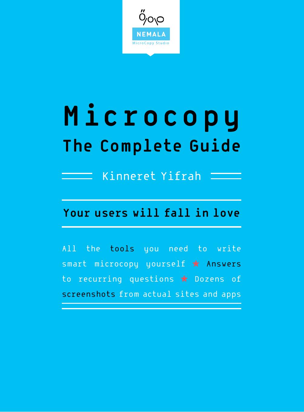 Microcopy The Complete Guide by Kinneret Yifrah