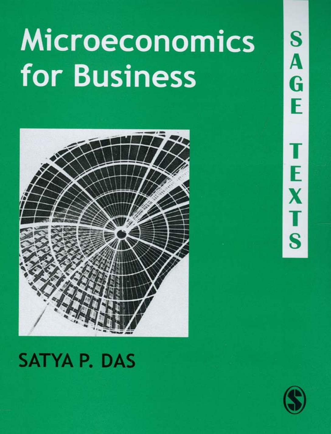 Microeconomics for Business by Satya P Das