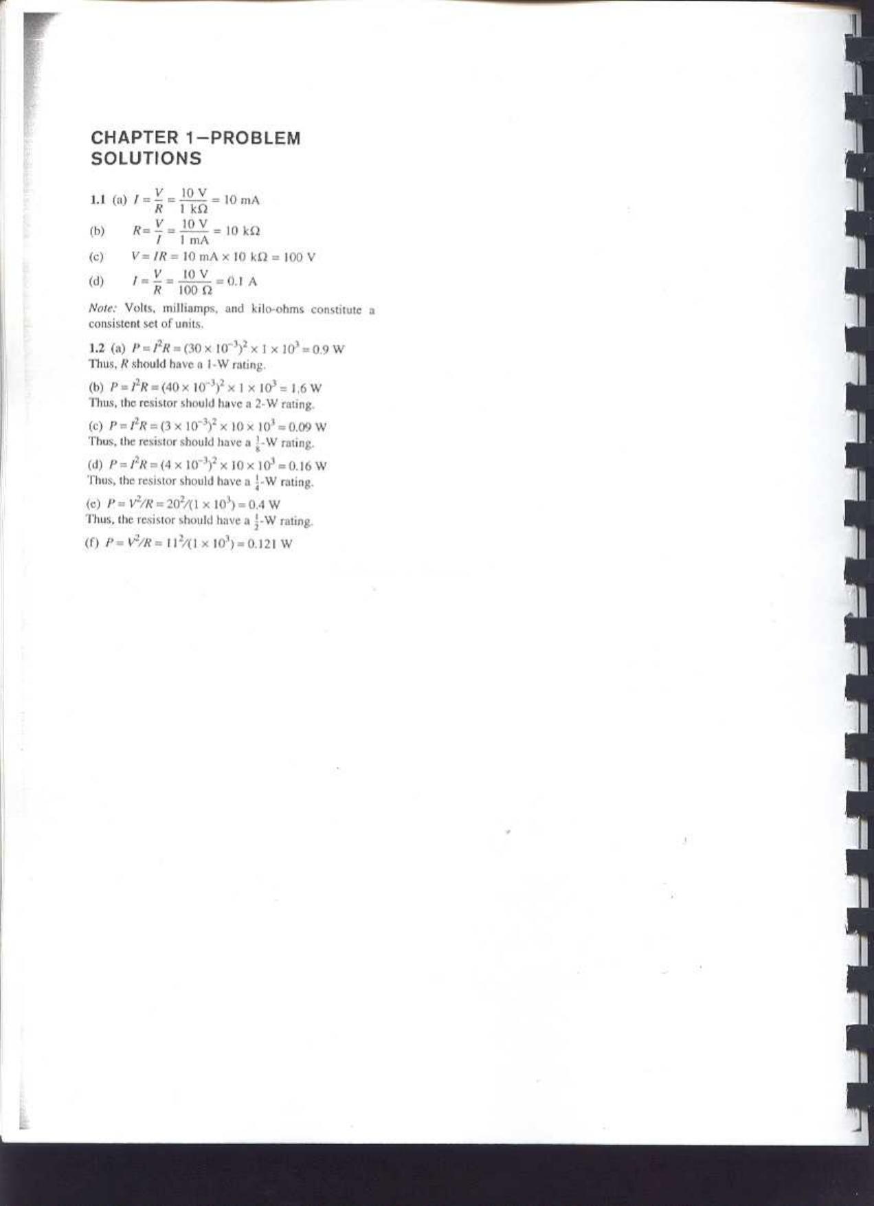 Microelectronic Circuits. - Solution Manual by Sedra