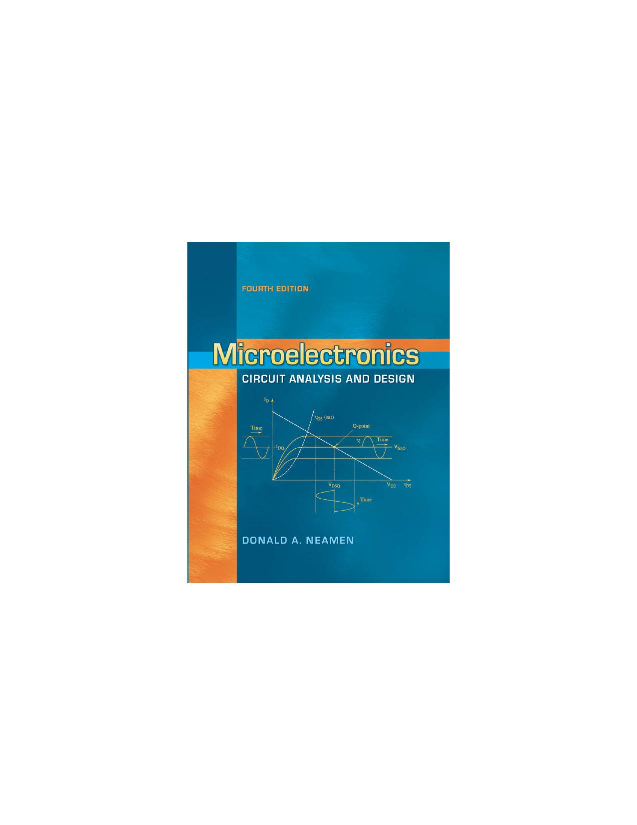 Microelectronics Circuit Analysis and Design by Donald Neamen