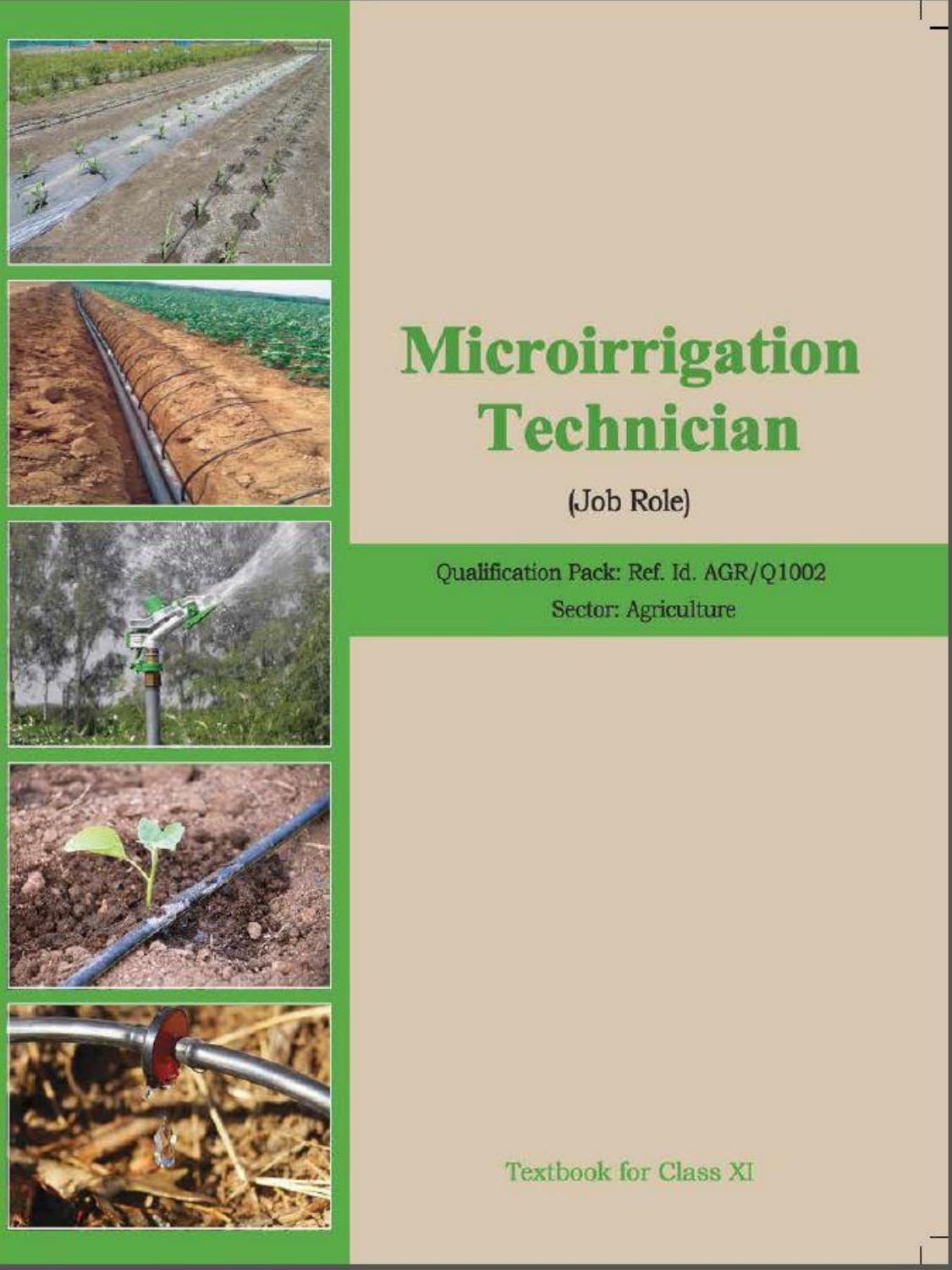 Microirrigation Technician by Job Role
