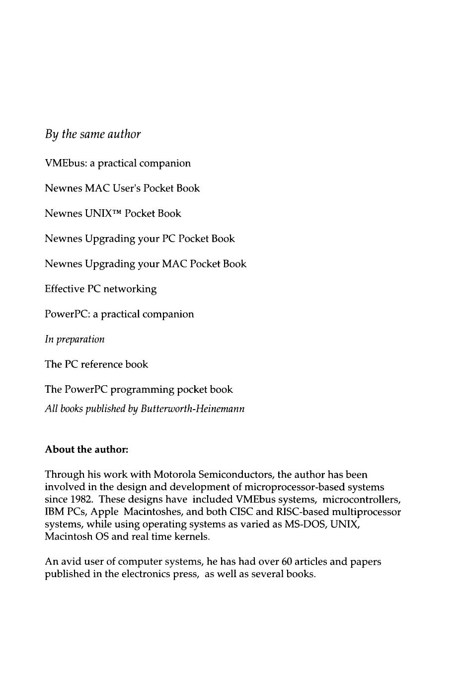 Microprocessor Architectures. RISC, CISC and DSP by Steve Heath (Auth.)