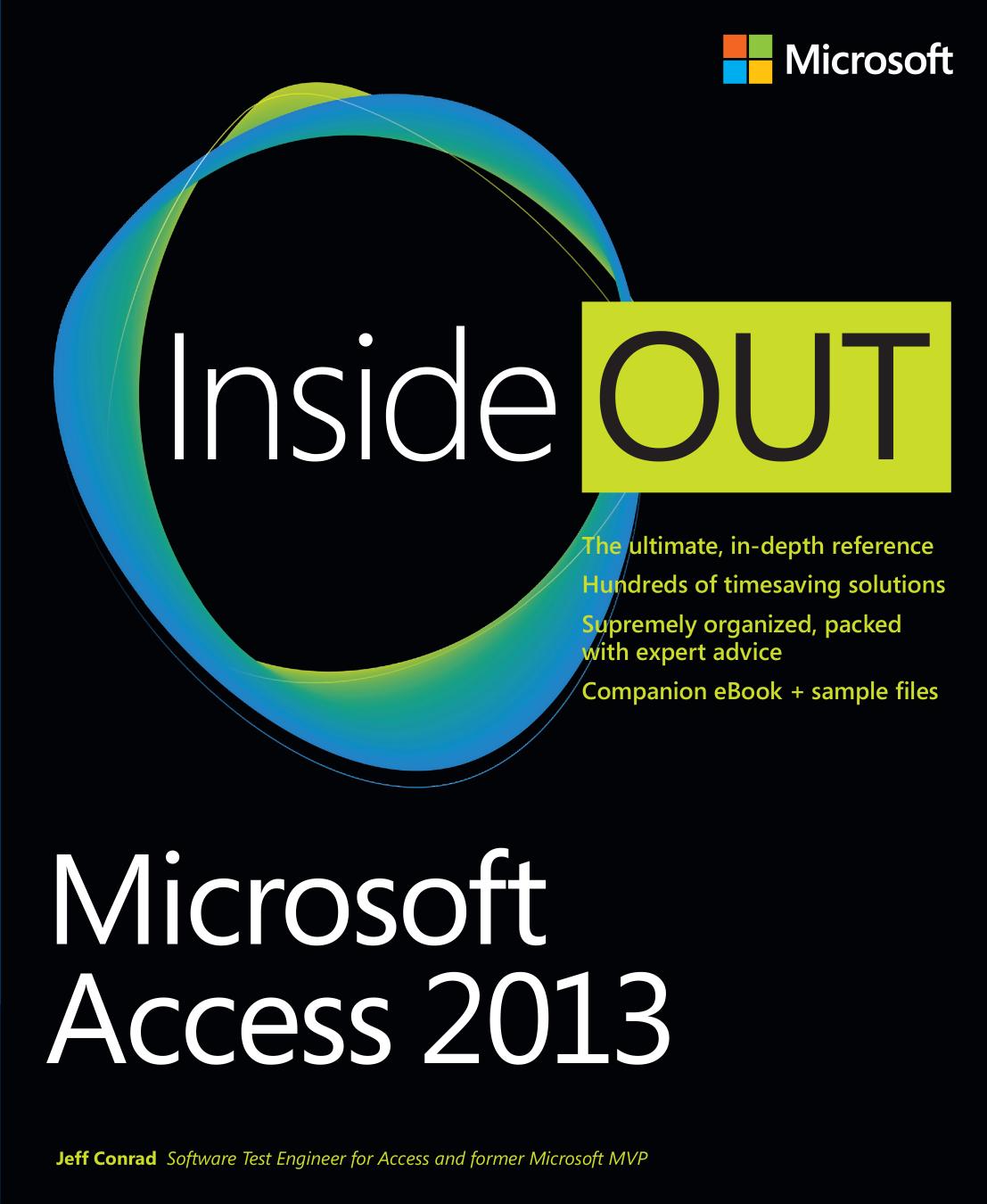 Microsoft Access 2013 Inside Out by Jeff Conrad
