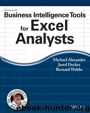 Microsoft Business Intelligence Tools for Excel Analysts by Michael Alexander Jared Decker & Bernard Wehbe