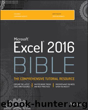Microsoft Excel 2016 BIBLE by John Walkenbach