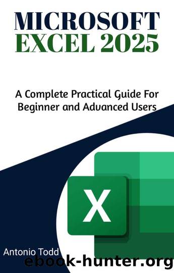 Microsoft Excel 2025: A Complete Practical Guide for Beginner and Advanced Users by Todd Antonio