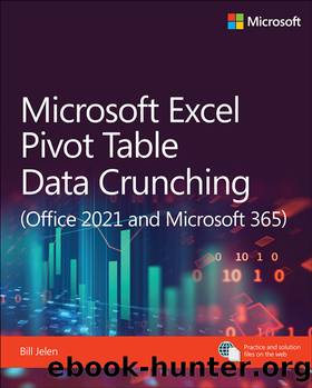 Microsoft Excel Pivot Table Data Crunching (Office 2021 and Microsoft 365) by Bill Jelen