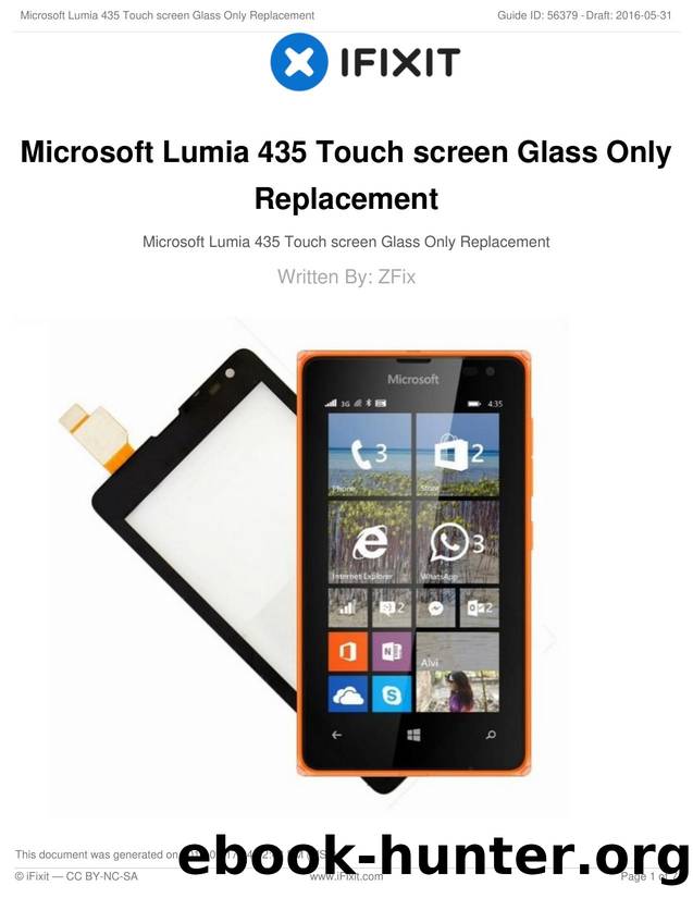 Microsoft Lumia 435 Touch screen Glass Only Replacement by Unknown