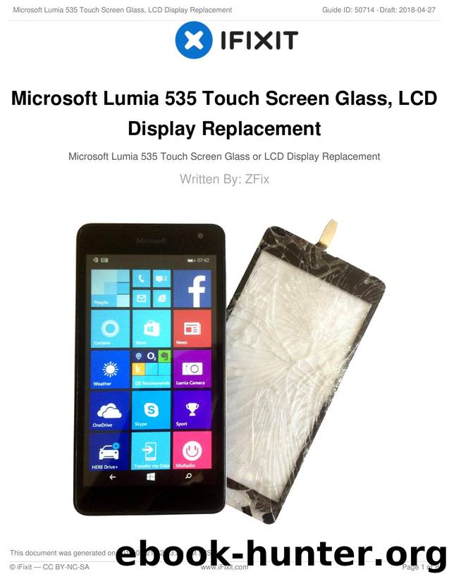 Microsoft Lumia 535 Touch Screen Glass, LCD Display Replacement by Unknown