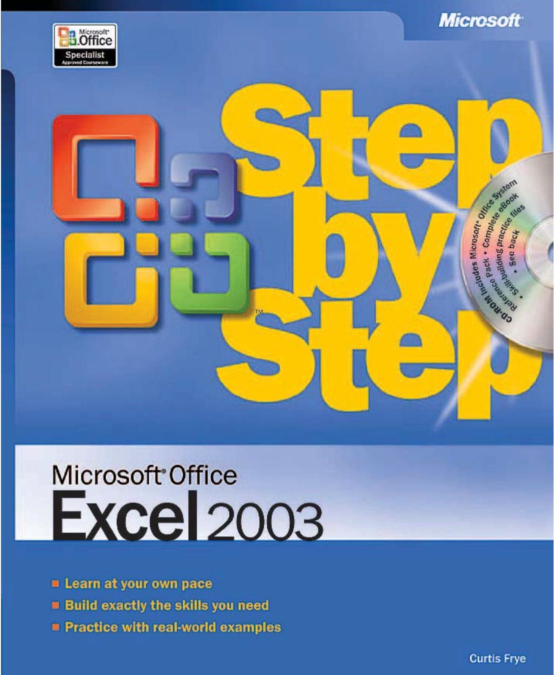 Microsoft Office Excel 2003 Step by Step.book by Owner