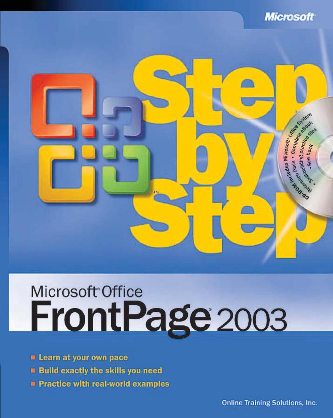 Microsoft Office FrontPage 2003 Step by Step eBook by Owner