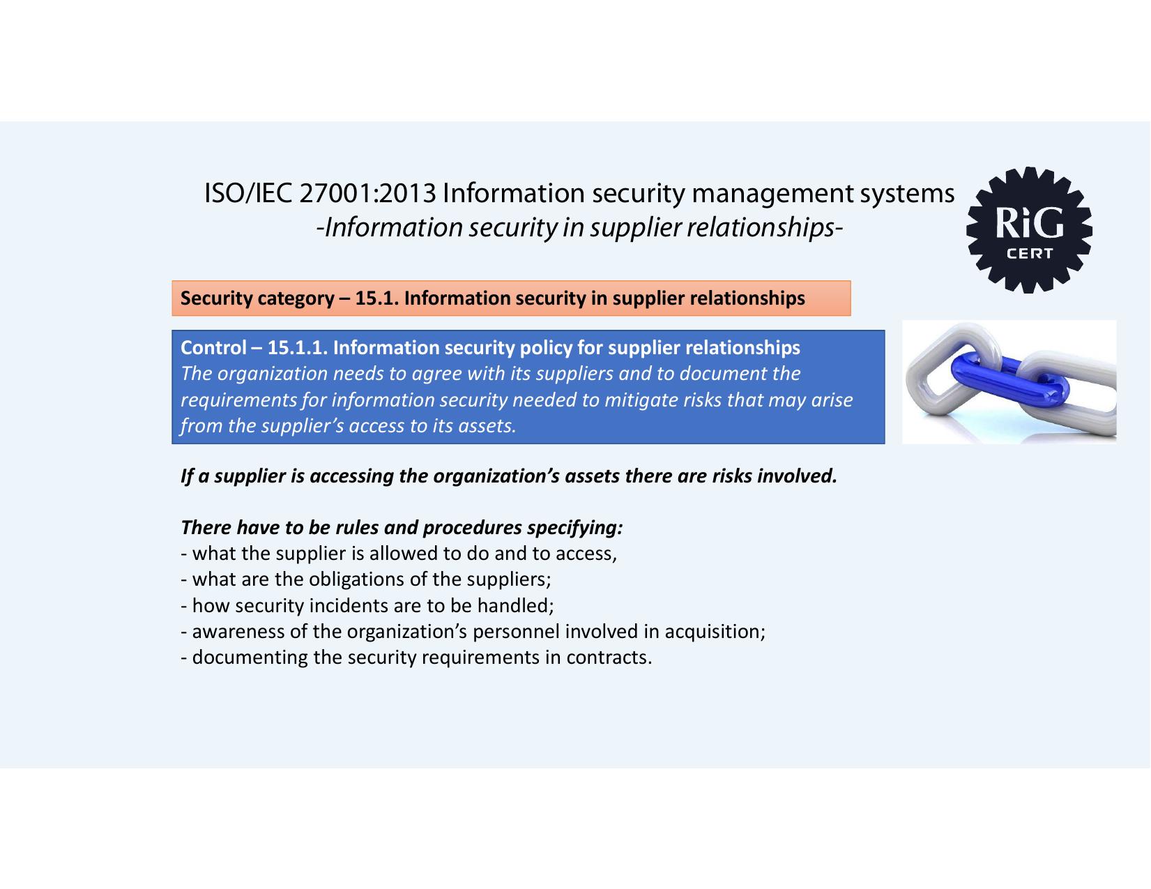 Microsoft PowerPoint - 51_Information security in supplier relationships by Jisc