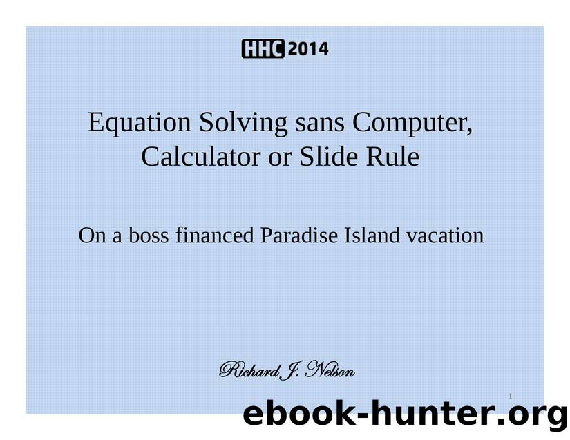 Microsoft PowerPoint - Eq Saving no Computer.pptx by Richard J Nelson