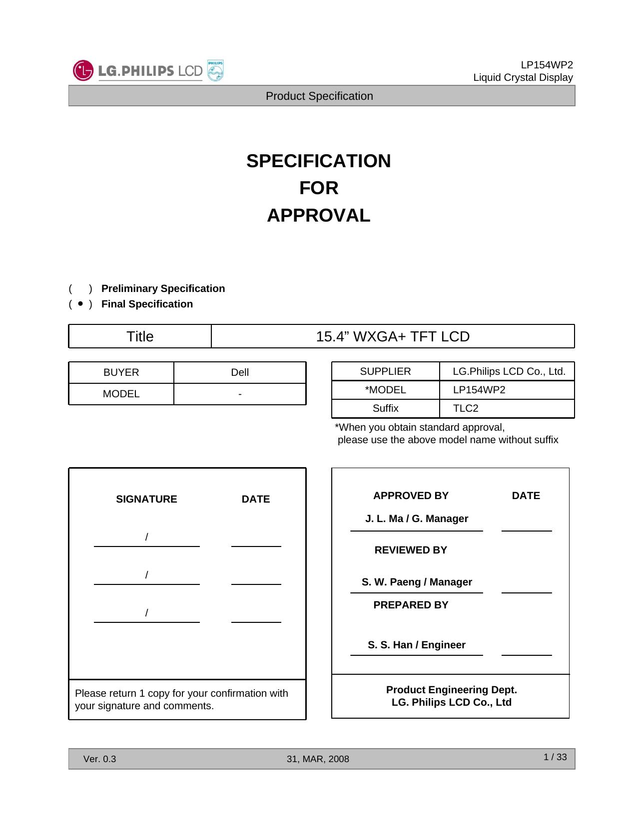 Microsoft PowerPoint - LG LP154WP2-TLC2 by Administrator