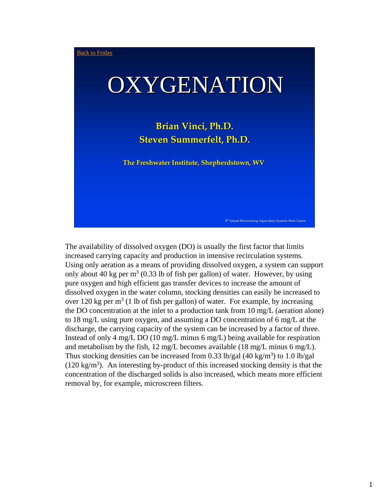 Microsoft PowerPoint - Oxygenation by Jebeling