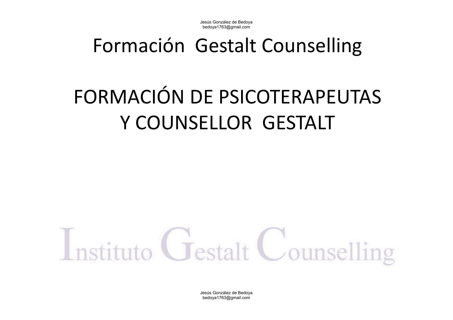 Microsoft PowerPoint - Training Gestalt Counselling - pdfMachine from Broadgun Software, http:pdfmachine.com, a great PDF writer utility! by Unknown