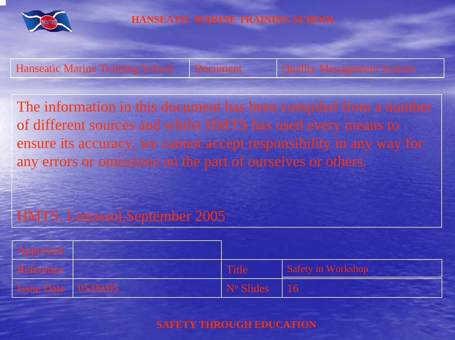 Microsoft PowerPoint - Workshop safety-2 by Unknown