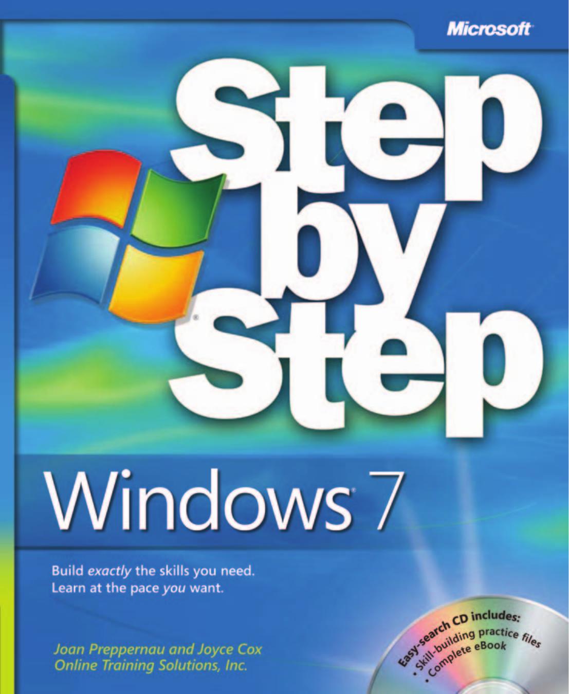 Microsoft Press Windows 7 Step By Step Sep by Joan Preppernau Joyce Cox
