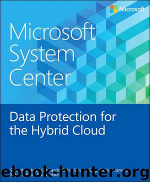 Microsoft System Center Data Protection for the Hybrid Cloud by Shreesh Dubey & Vijay Tandra Sistla & Shivam Garg & Aashish Ramdas & Mitch Tulloch & Series Editor