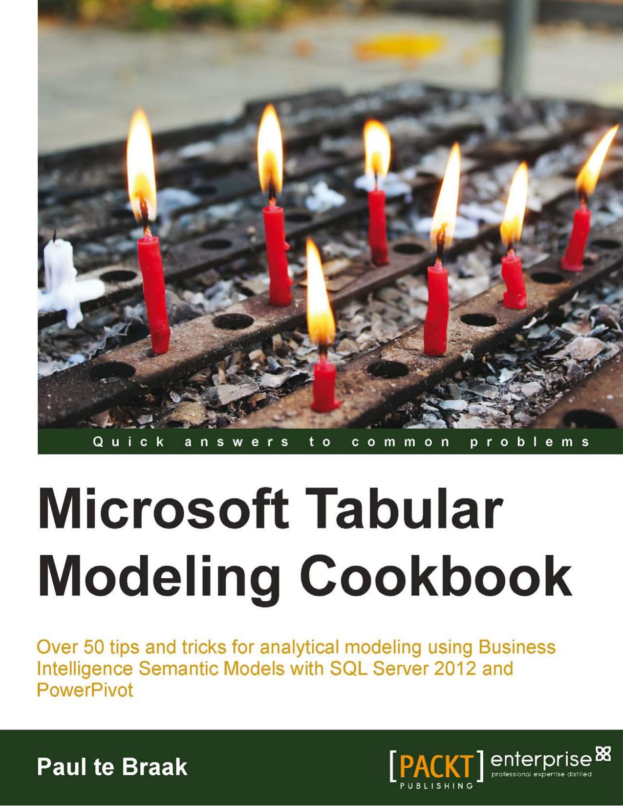 Microsoft Tabular Modeling Cookbook by Te Braak Paul