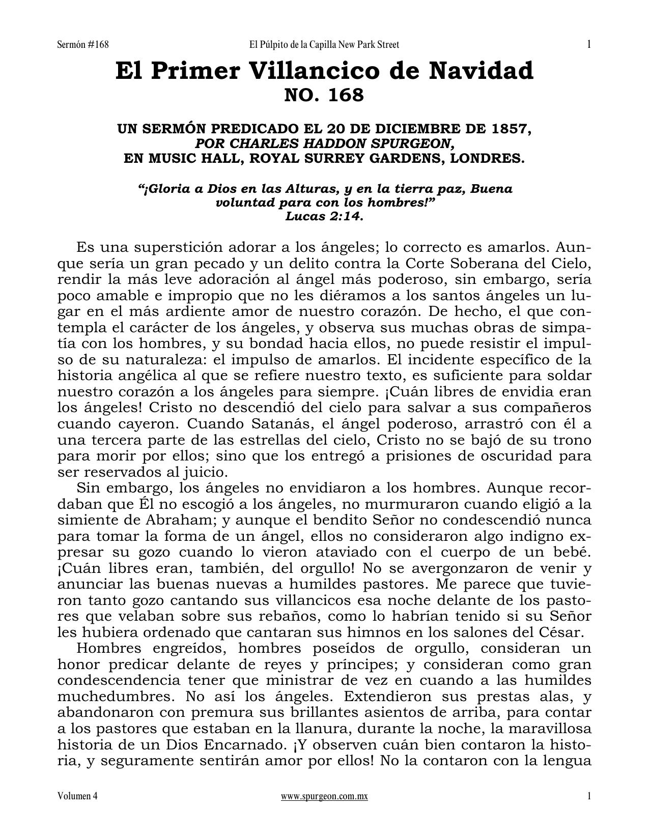 Microsoft Word - #168, Vol. 4 - The First Christmas Carol.doc by Emmett O'Donnell