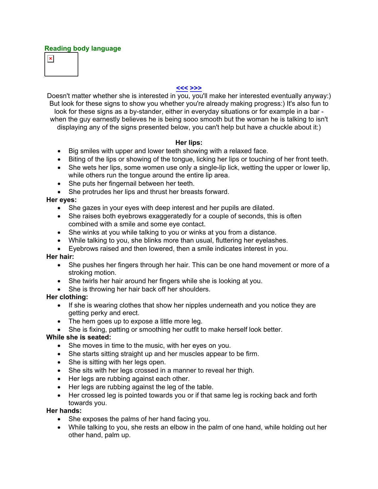 Microsoft Word - [Psychology Communication NLP] Reading Body Language.doc by Sage