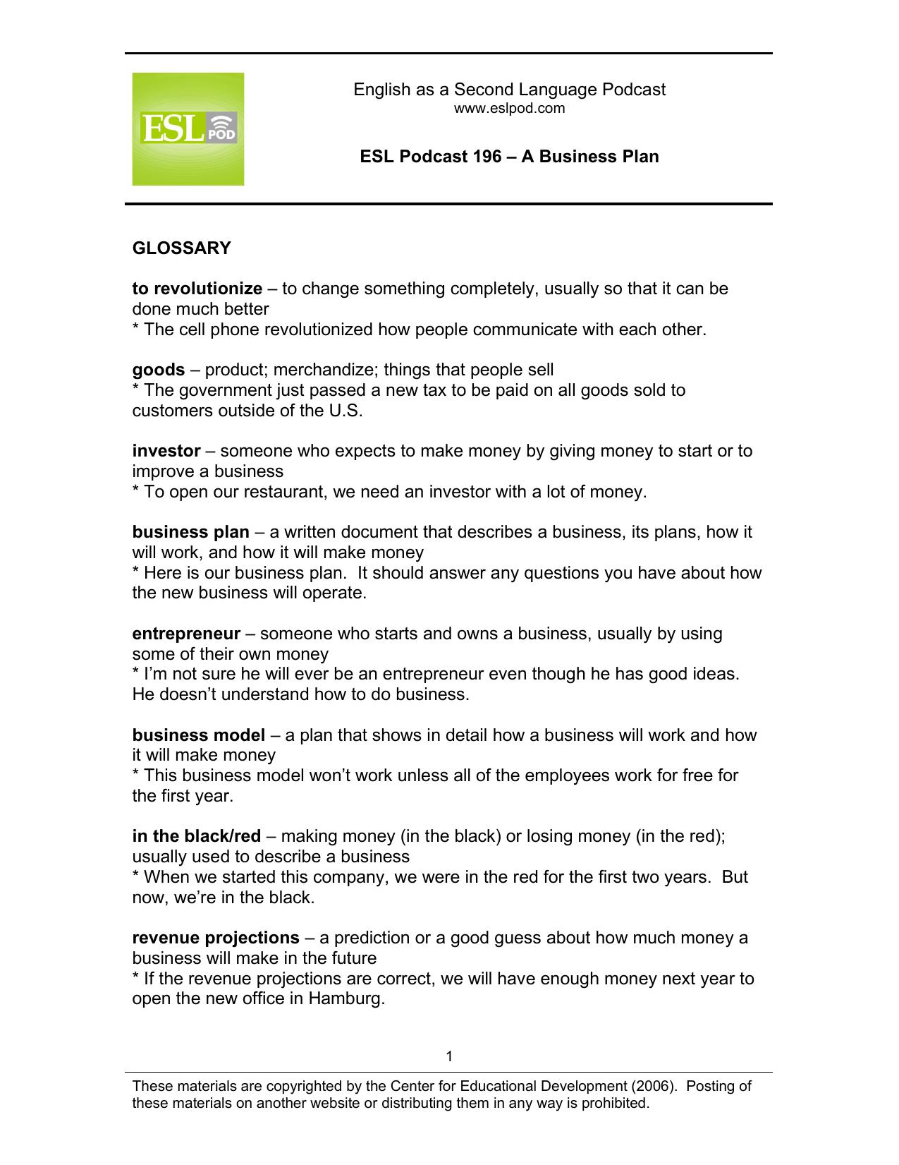 Microsoft Word - 196 A Business Plan J.doc by Jeff McQuillan