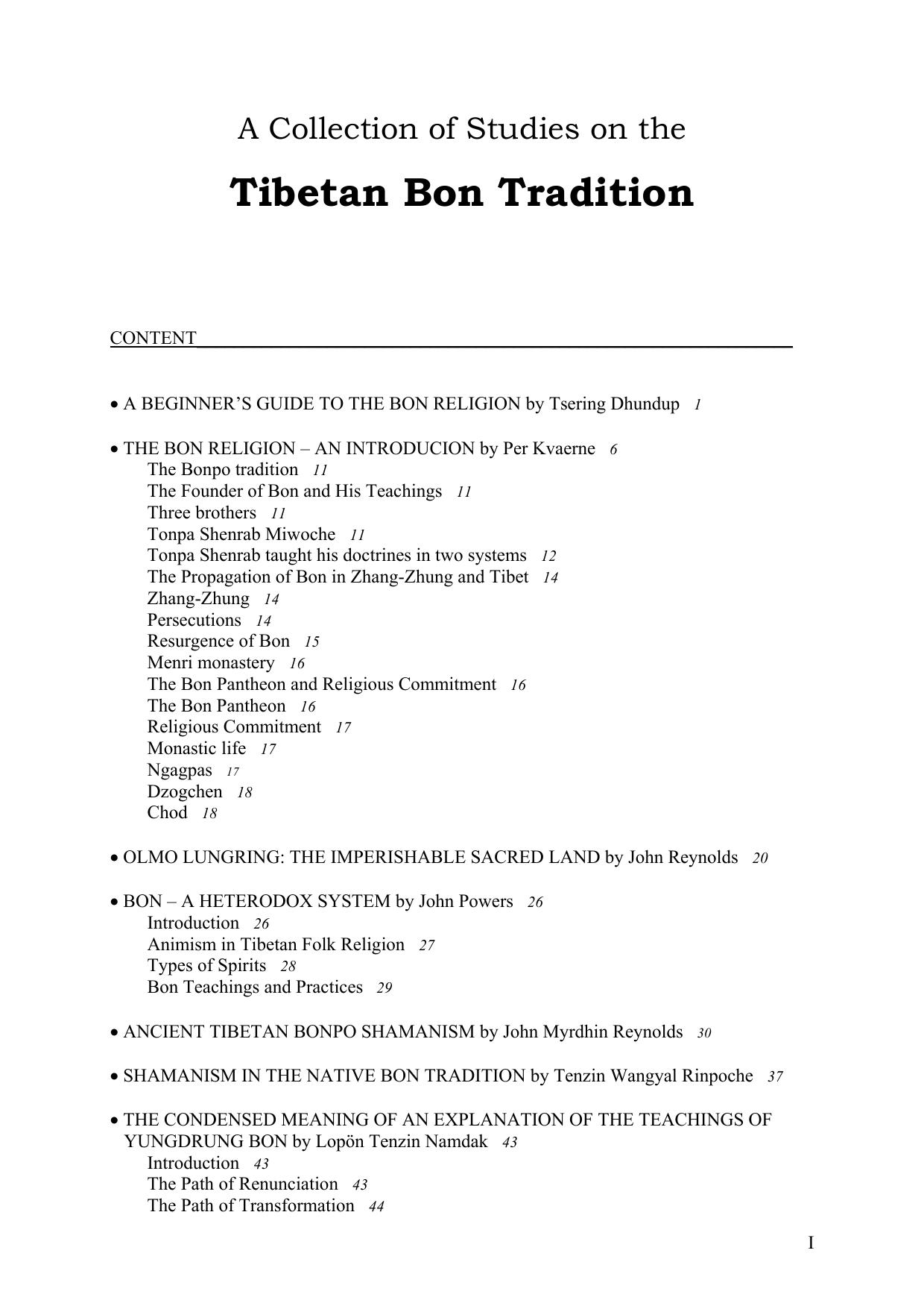 Microsoft Word - A Collection of Studies on Bon.rtf by abu