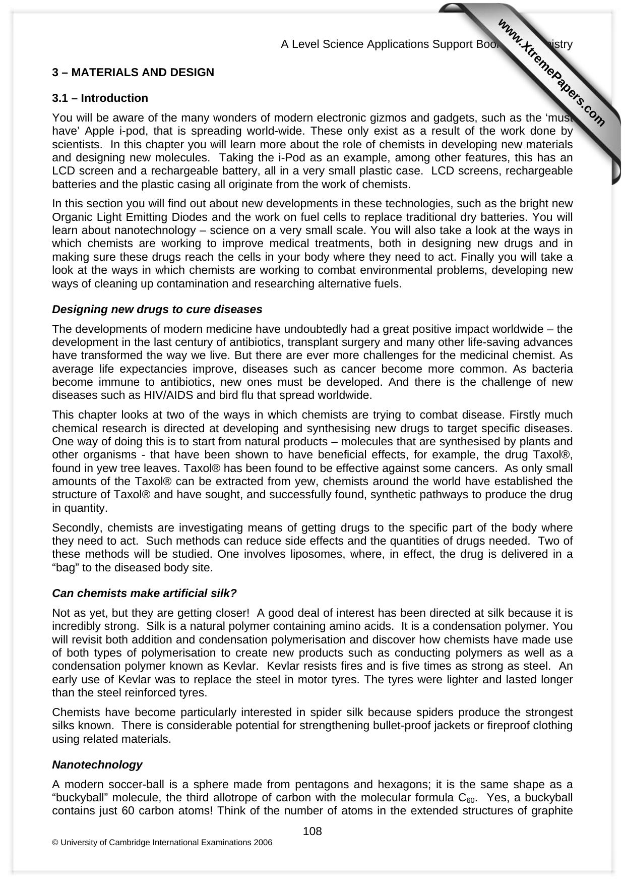 Microsoft Word - A Level Chemistry Applications Booklet - with headers.doc by bramlr