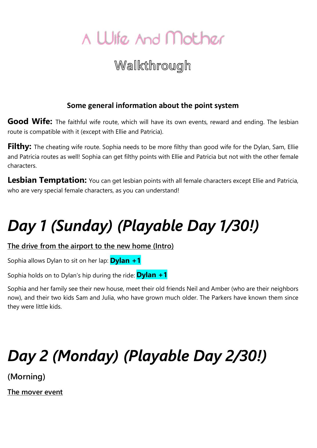Microsoft Word - A Wife And Mother Walkthrough.docx by Luis