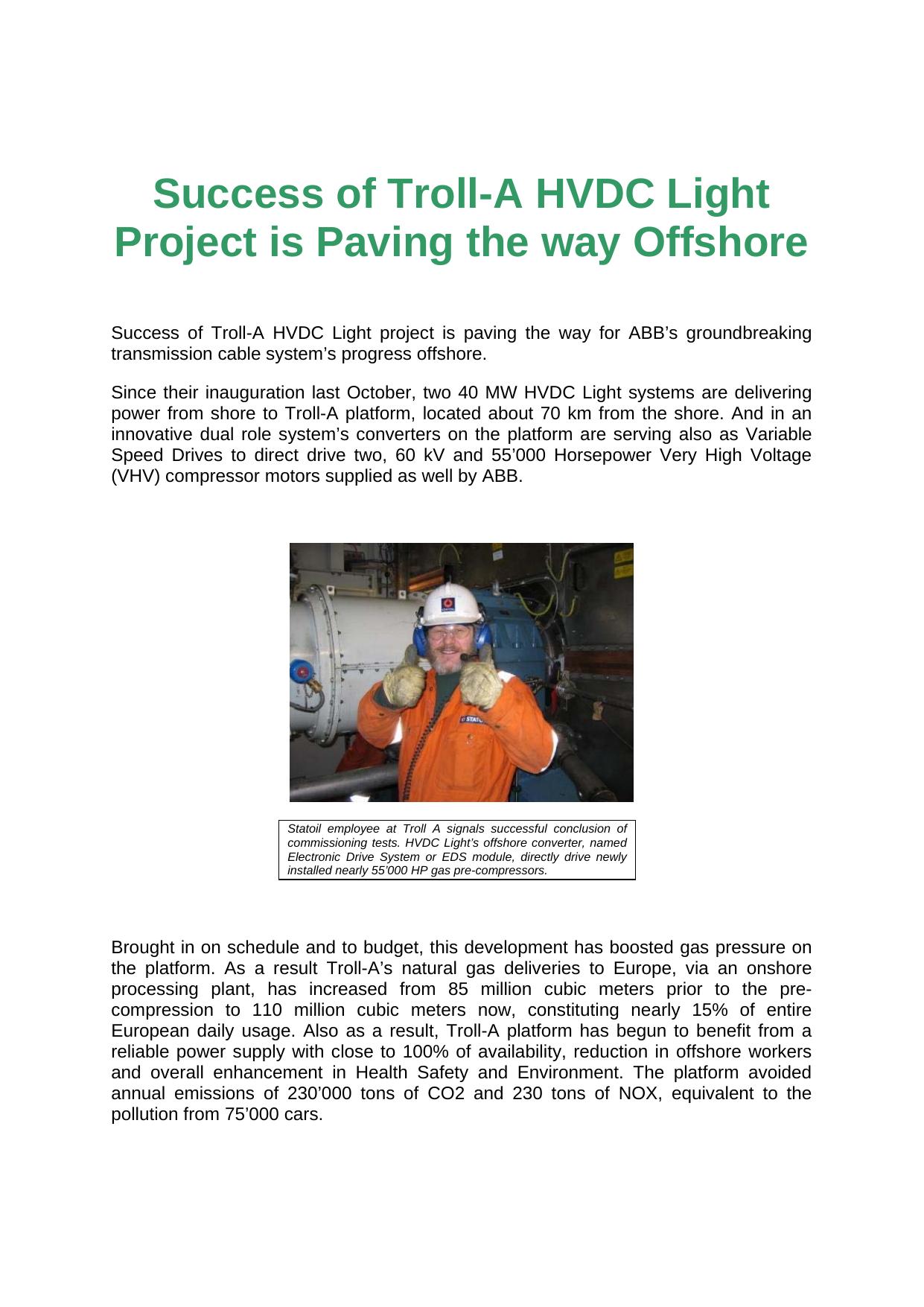 Microsoft Word - ABB technology powers platform from land.doc by NORACHO