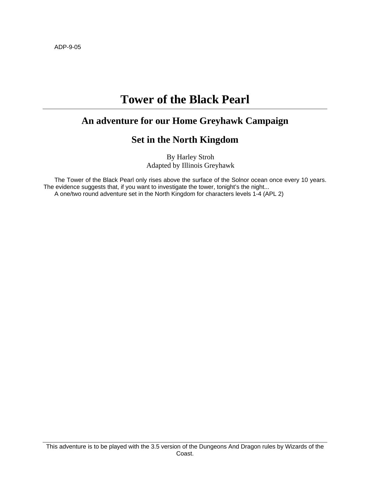 Microsoft Word - ADP9-05 - Tower of the Black Pearl.doc by A21m