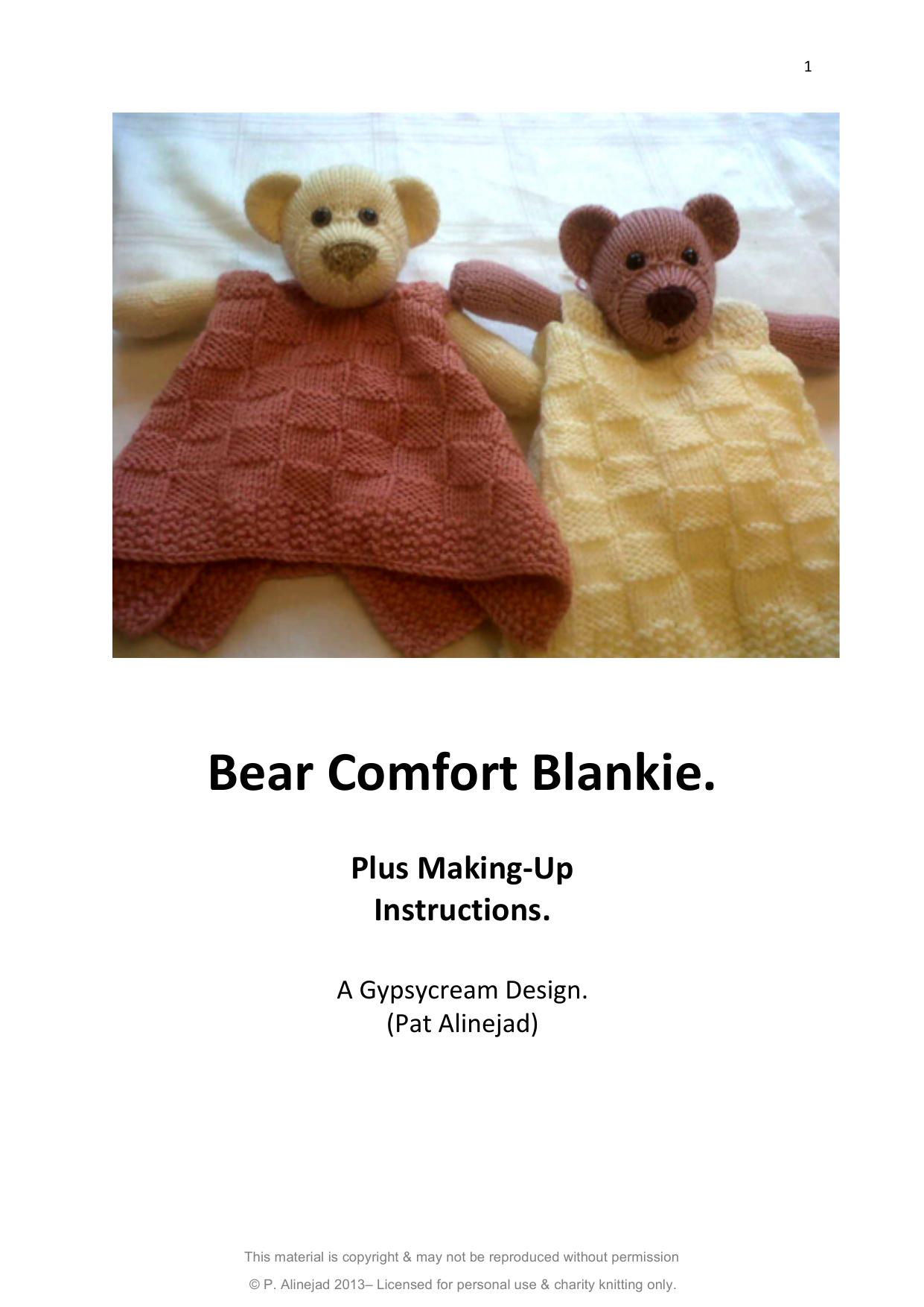 Microsoft Word - BEAR COMFORT BLANKET.docx by Luke Alinejad