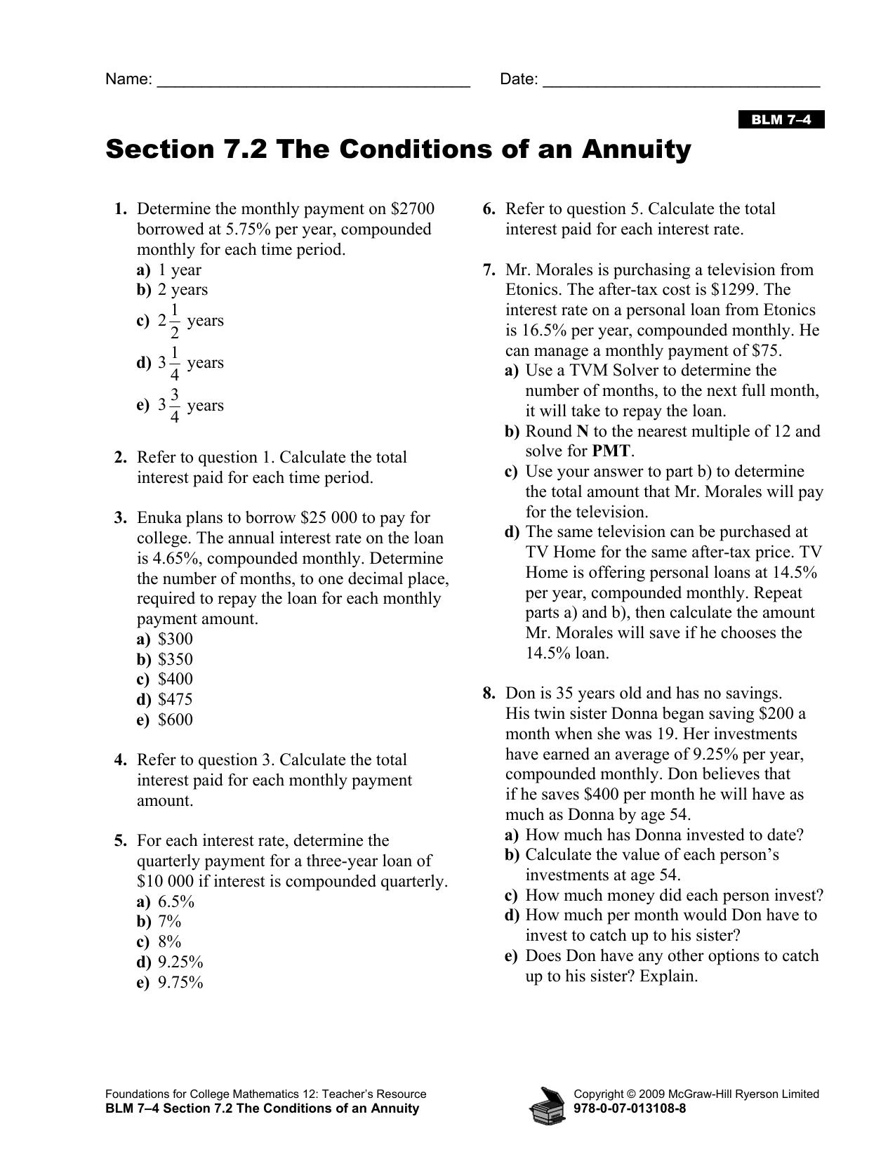 Microsoft Word - BLM 7Å04 section 7.2 The Conditions of an Annuity.doc by kavyashree