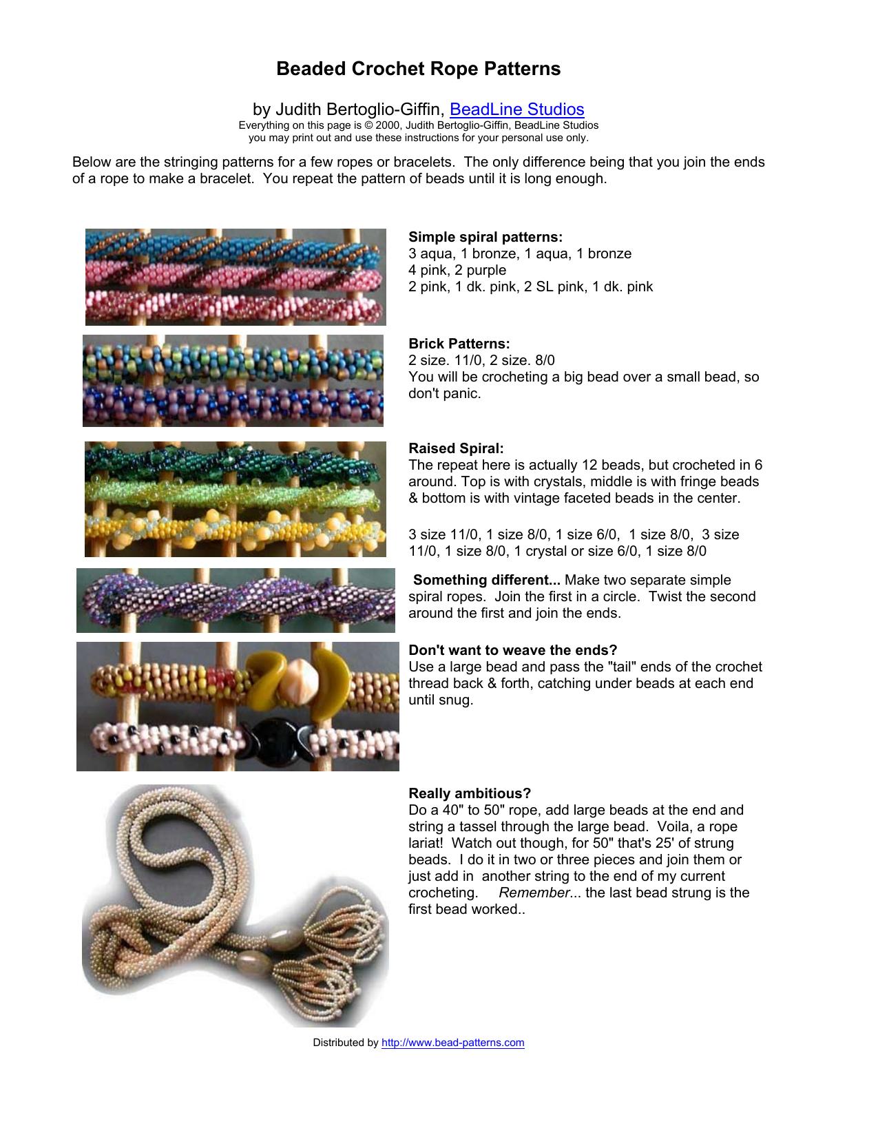 Microsoft Word - Beaded Crochet Rope Patterns.doc by Beaded Crochet Rope