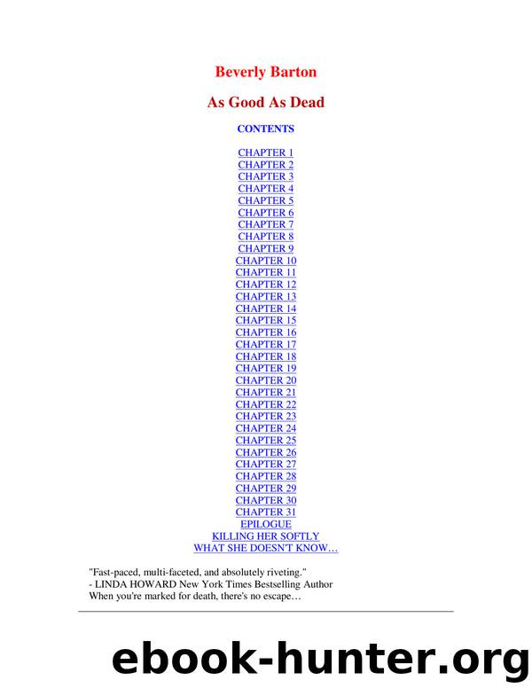 Microsoft Word - Beverly Barton - As Good As Dead by Elisa Jingco