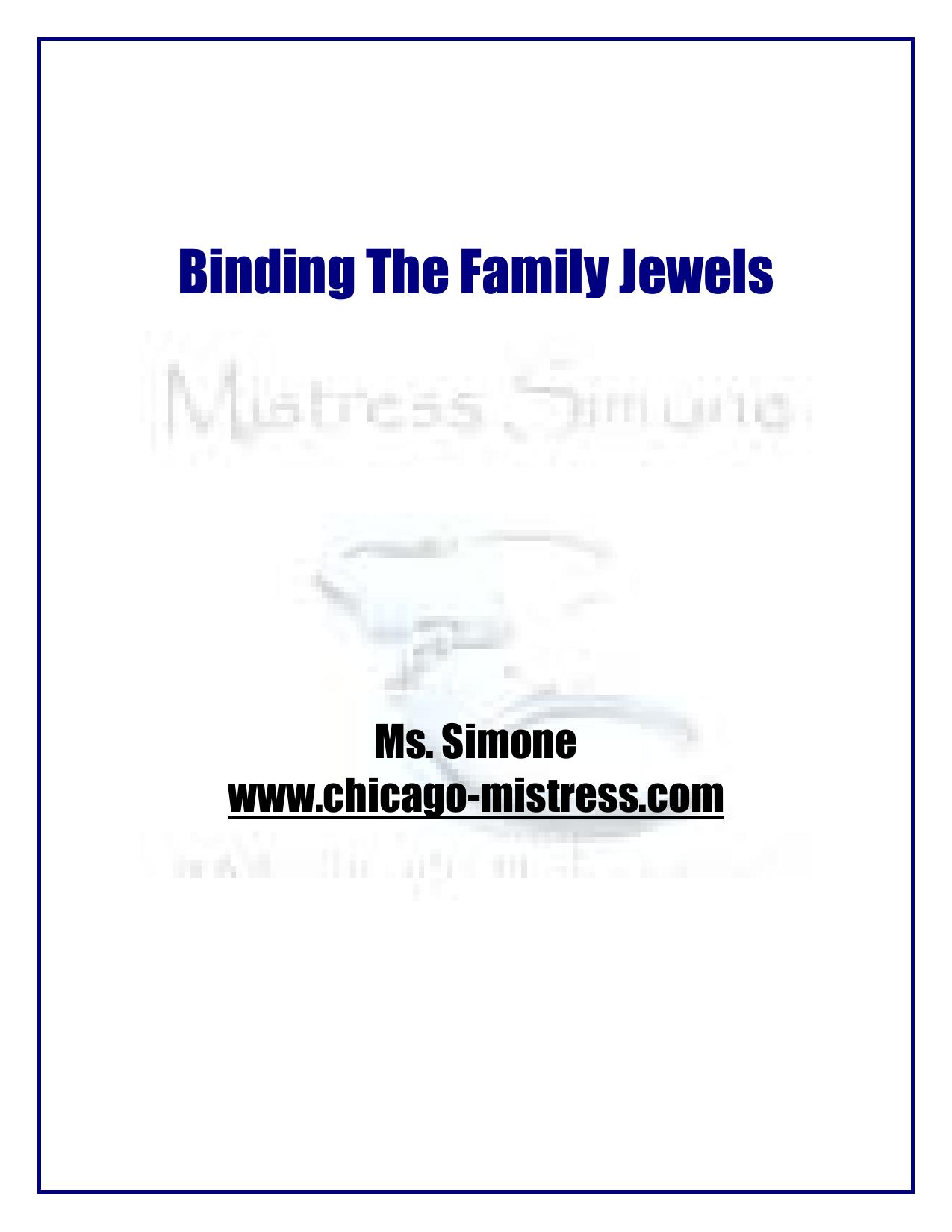 Microsoft Word - Binding The Family Jewels.doc by Lisa Livingston