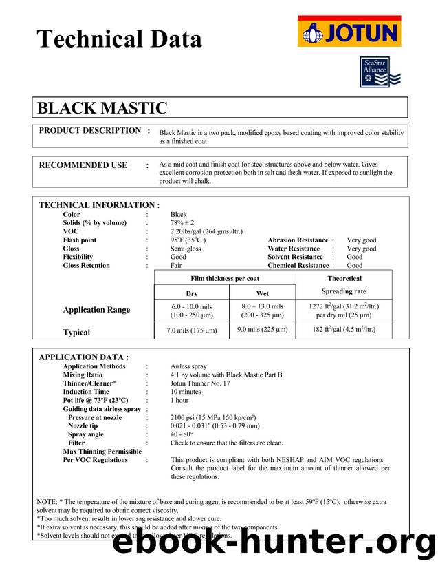 Microsoft Word - Black Mastic.doc by Unknown