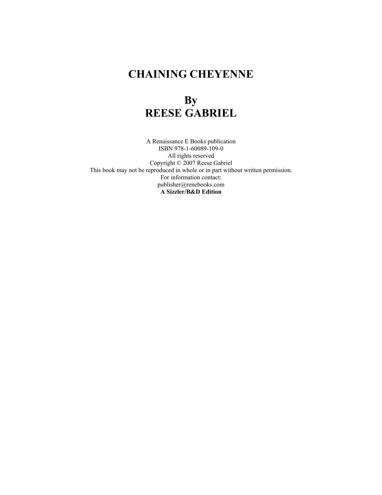 Microsoft Word - CHAINING CHEYENNE.rtf by Owner