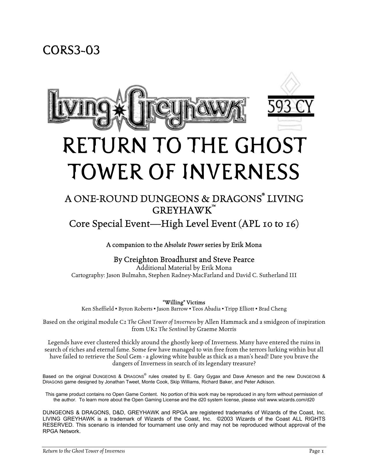 Microsoft Word - CORS3-02 High Level Return to the Ghost Tower of Inverness. by srm