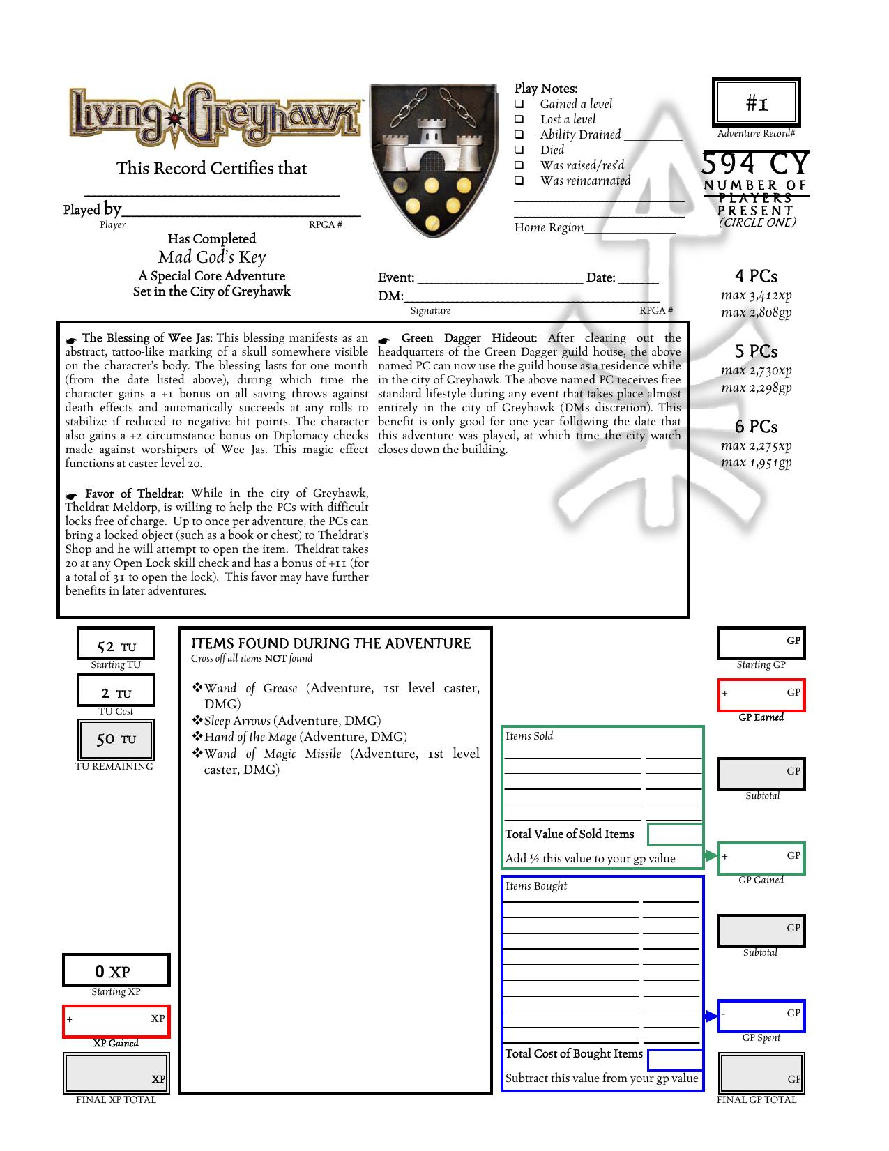 Microsoft Word - CORs4-04 Mad God's Key AR.doc by srm