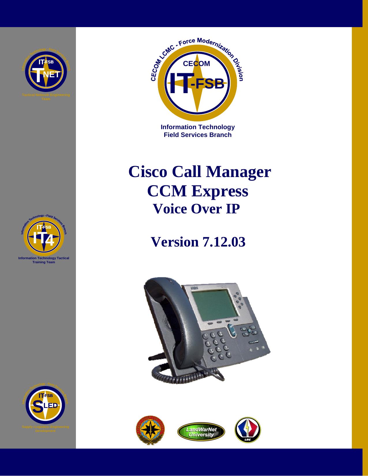 Microsoft Word - Call Manager.doc by Michael A. Benson