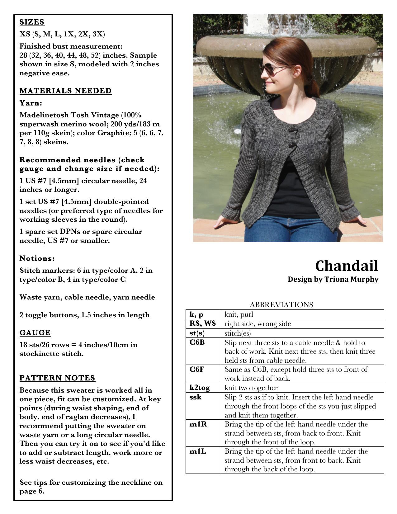 Microsoft Word - Chandail Pattern - with tester changes.docx by Triona B Murphy