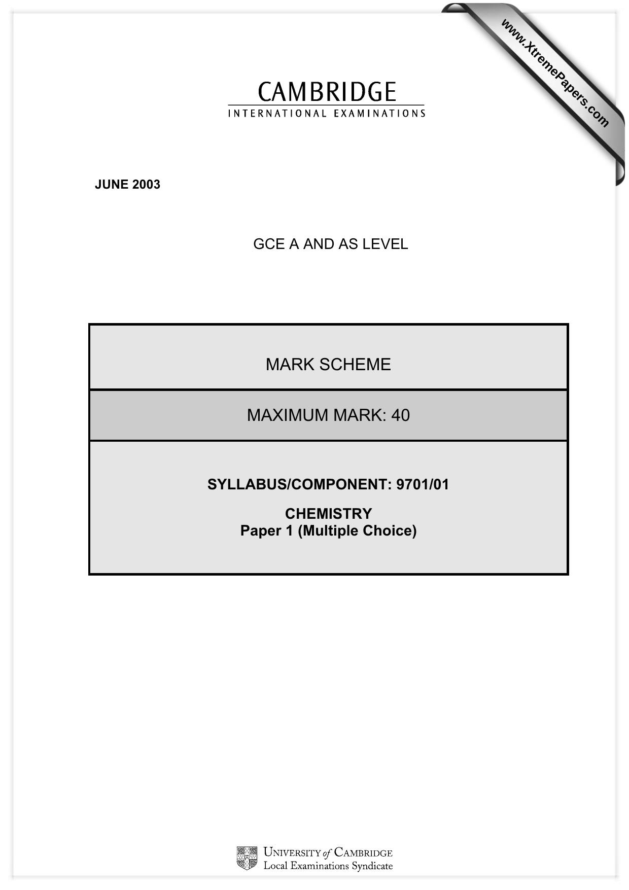 Microsoft Word - Chemistry 9701.doc by Unknown