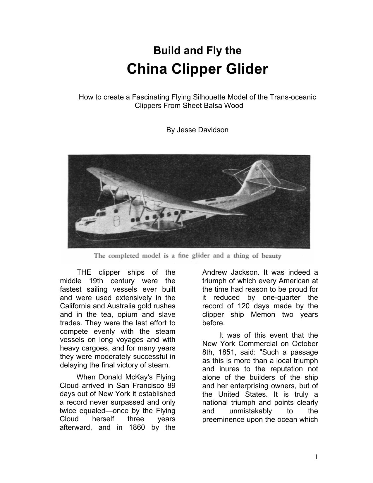 Microsoft Word - China Clipper.doc by kHorne