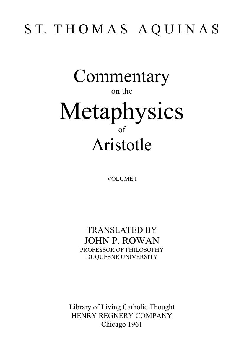 Microsoft Word - Commentary on the Metaphysics of Aristotle I ok by Windows