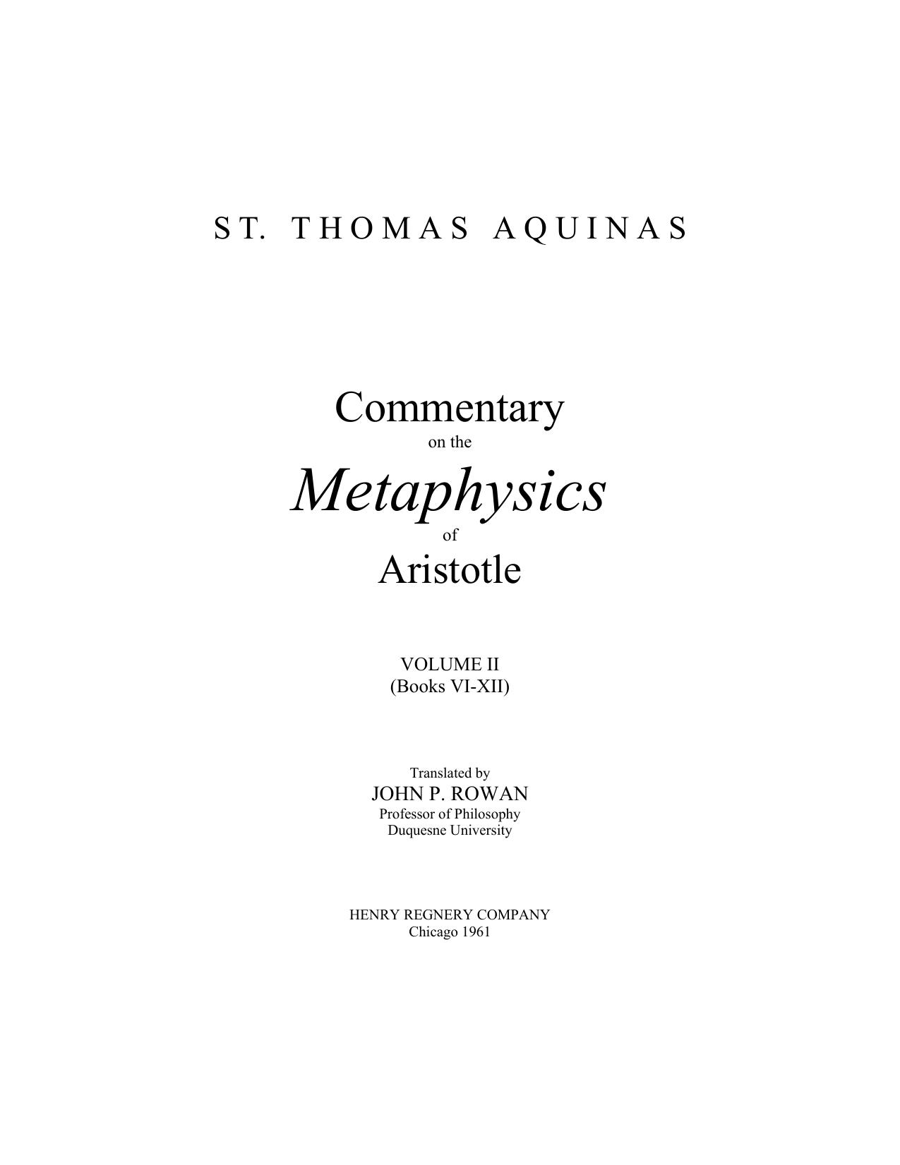Microsoft Word - Commentary on the Metaphysics of Aristotle II by Windows